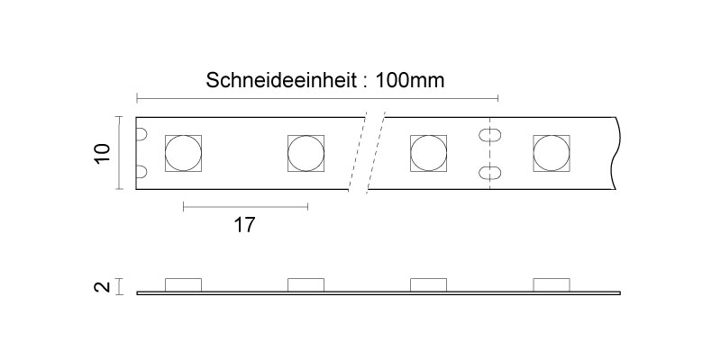 Led Flex Strip 5050, 24VDC, 14.4W/m, IP20, 4200°K