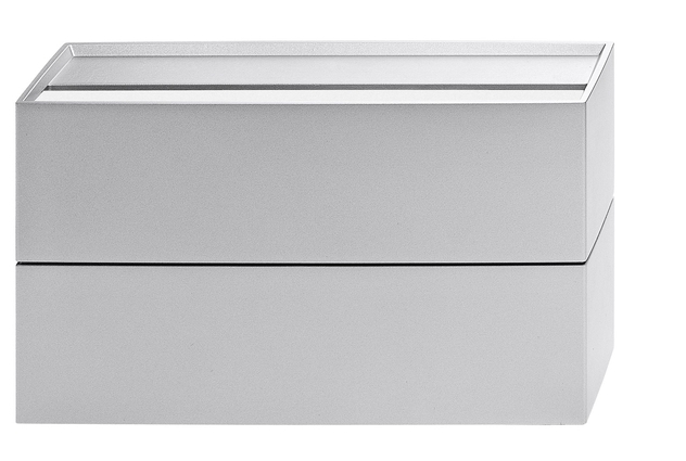 CUBO Wandleuchte 2 x 7W 2x710lm 3000K grau métallisé
