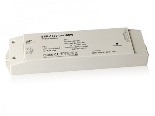 Funk Empfänger und LED Konverter 24VDC/100W, 1-4 Kanal
