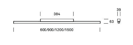 AROAled Anbauleuchte, LED CRI >85, 22W, 3000 K, 2910 lm