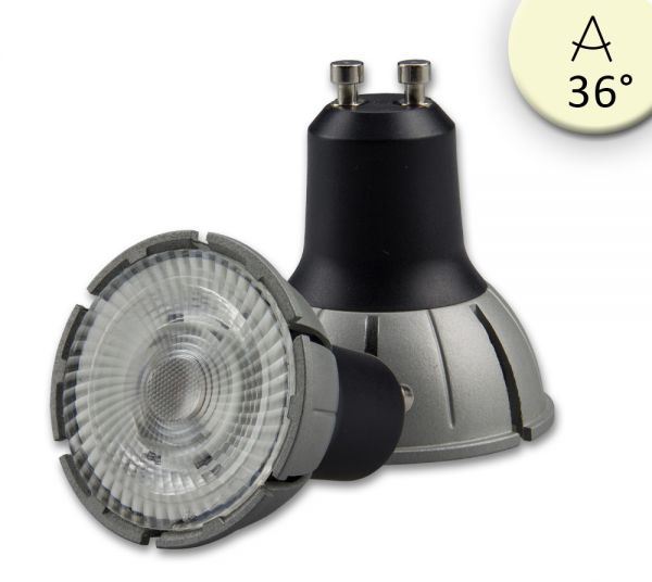 LED GU10 Vollspektrum 7W COB, 580lm, 36°, 3000K, dimmbar