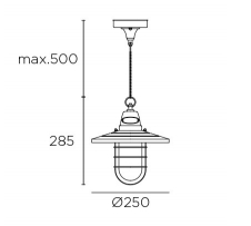 Pendelleuchte 1 X E27 20  GRAU