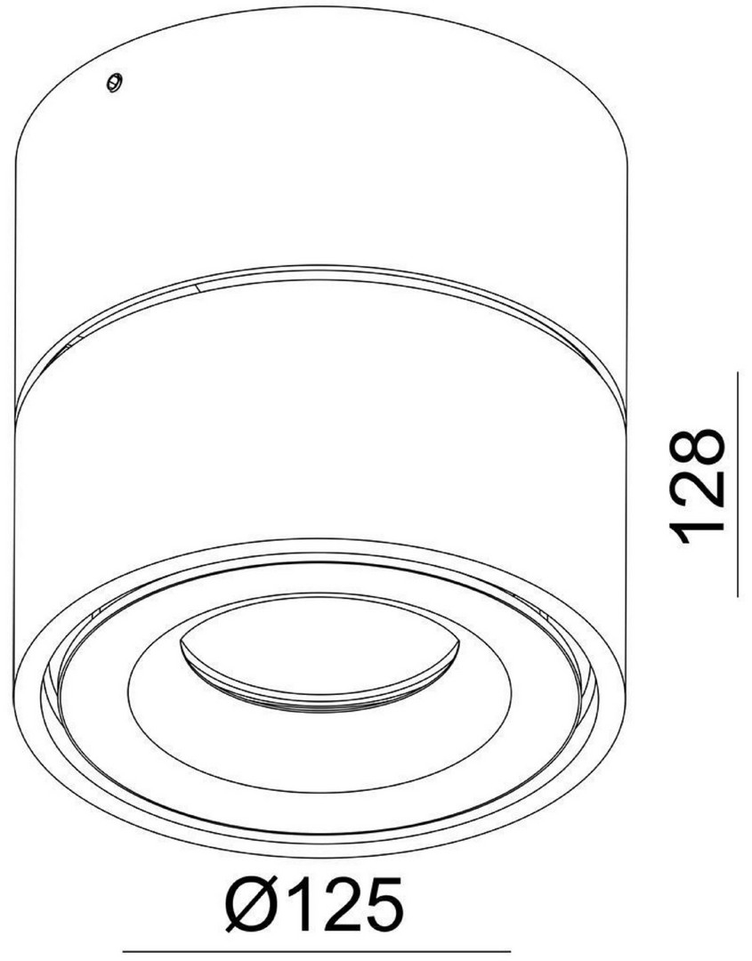 Aufbauleuchte LED UNI 2 Max 32W 36° 3000K 2830 lm Gehäuse weiss