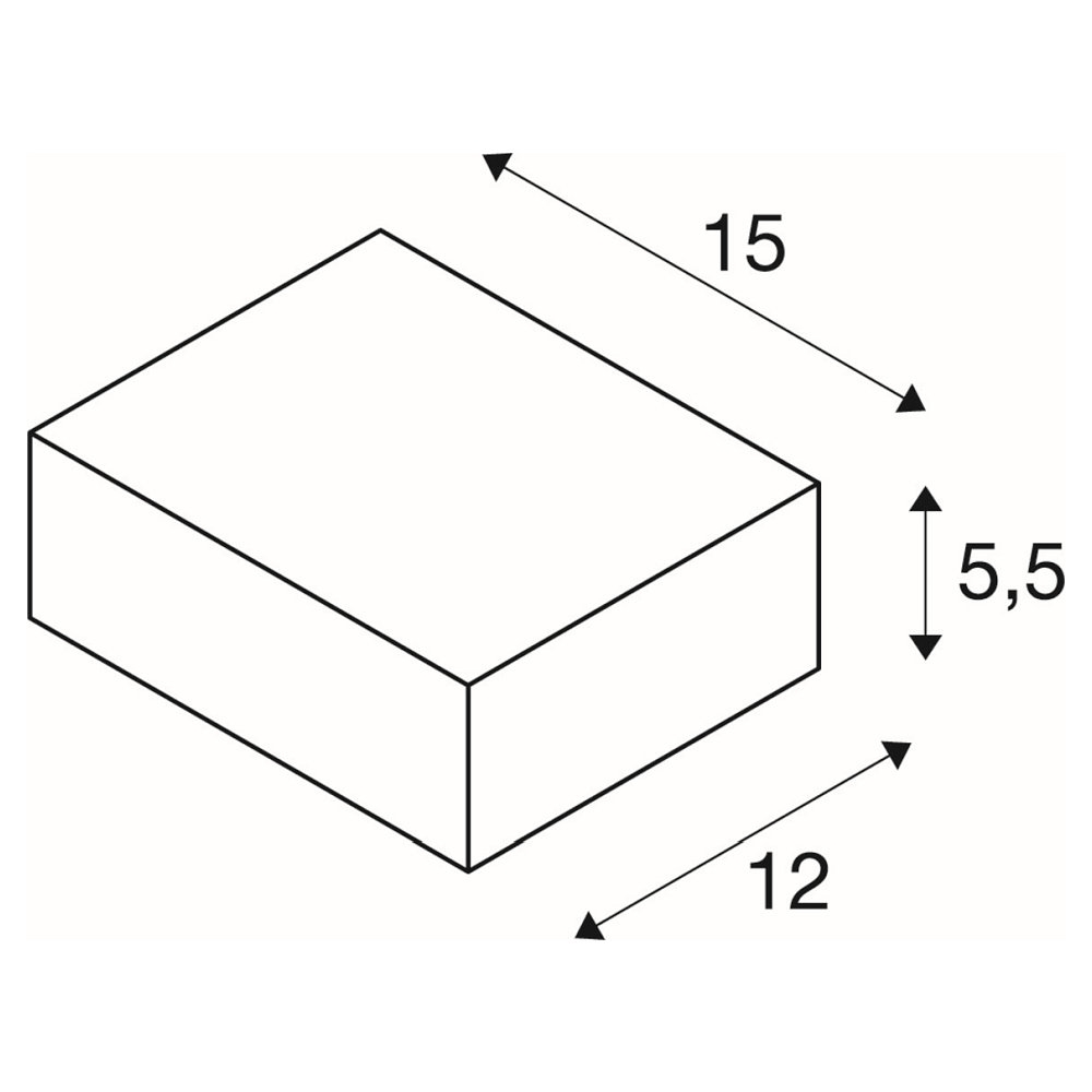 Außenwandleuchte QUADRASYL IP44, GX53 TCR-TSE max. 11W