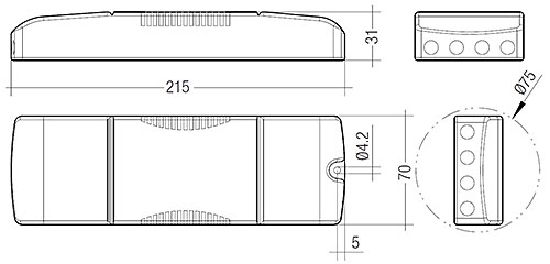 LED DIM Konverter LCA 45W 500–1400mA one4all SR PRE