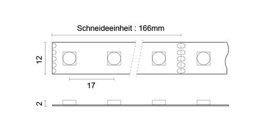 Led Flex Strip 5050, 24VDC, 14.4W/m, IP20, RGBW (W=3000°K)