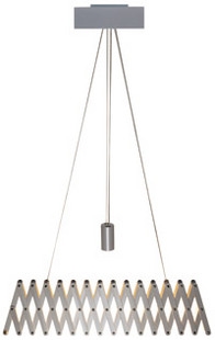 Pendelleuchte fleXXXibile Aluminium, ausgezogen 180cm