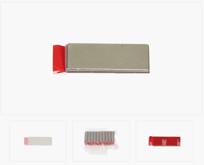 Quadermagnet selbstklebend 25 x 10 x 1mm, hält ca 1.5Kg