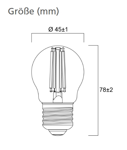 TOLEDO RT Ball 6W A45 806lm 827 E27