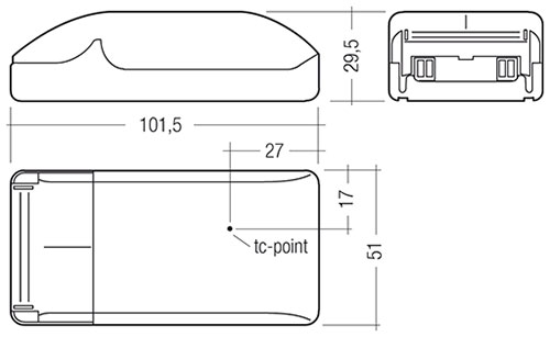LED DIM Konverter - 350mA/5-10W, 10-20V