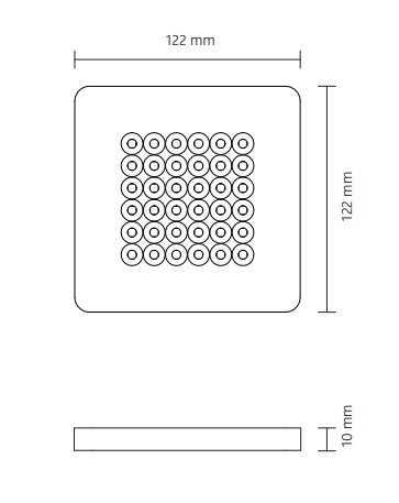 MODUL Q 36 3000K Ra>90 750 lm 6.8W 24VDC IP20