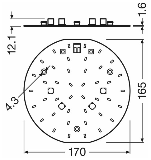 Netzspannung LED Modul 13.6W 1500lm Ra >80