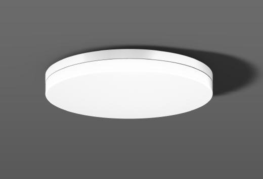 Decken- und Wandleuchten, D 400 H 70, 127°, Glas opal