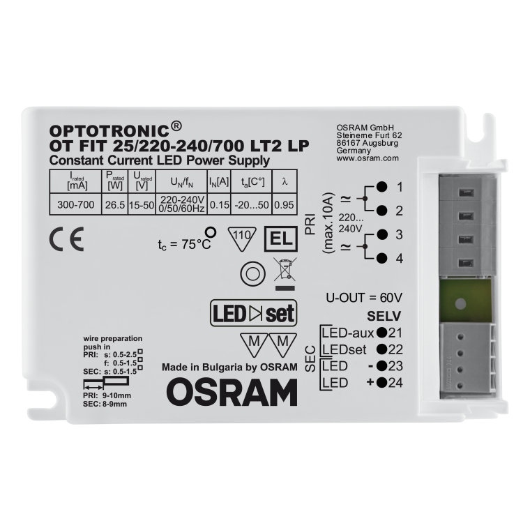 Treiber 150-500mA, 15W OT FIT 15/220…240/500 LT2 LP