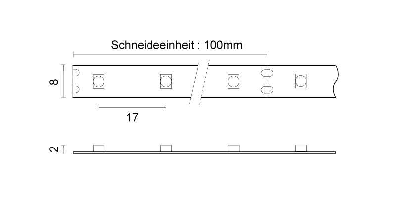 Led Flex Strip 5050, 24VDC, 14.4W/m, IP20, RGB
