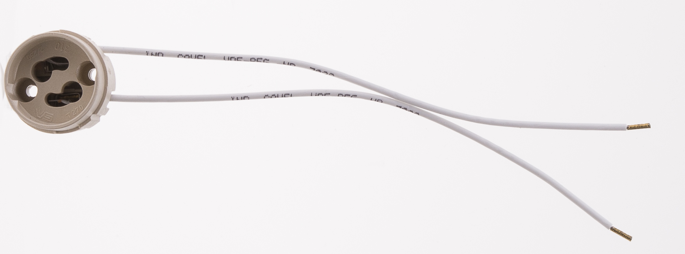 Fassung GU10 230V PTFE doppelt isoliert 0.75mm²