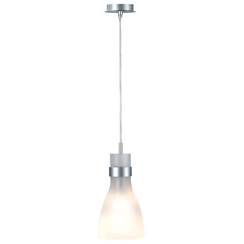 Pendelleuchte BIBA III Glas satiniert silber  E14 60W
