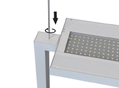 Stehleuchte LED 100W 3000-5700°K, 11500/1500