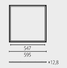 LED-Panel Aufbau 52W 1400mA 4000K 4700Lm