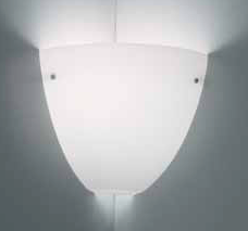 Eckleuchte CORNER weiss max. 100W E27