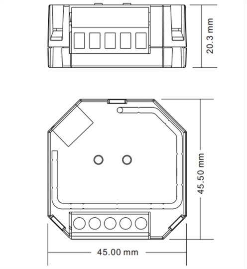 Funk Empfänger, 1 Kanal230VAC, 400W, EIN/AUS via FUNK