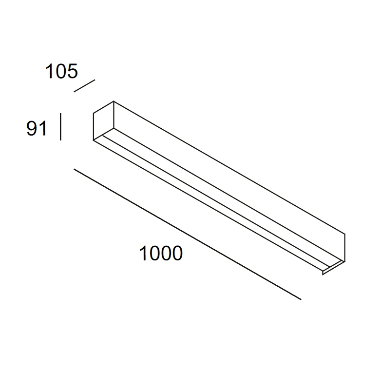 Wandleuchte IP66 Afrodita Infinite LED 32.5 Warm Weiß