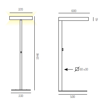 Stehleuchte LED, SYS 112W · 220-240V AC/DC · CRI >80