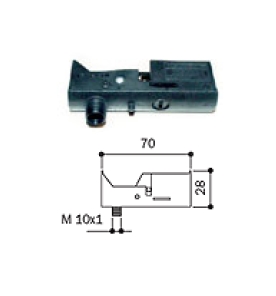 NV-Adapter mit  M10 Gewinde schwarz für 2 Phasen