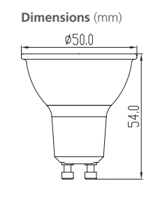 LED GU10 REFLED SUPERIA RETRO ES50 6W 700LM