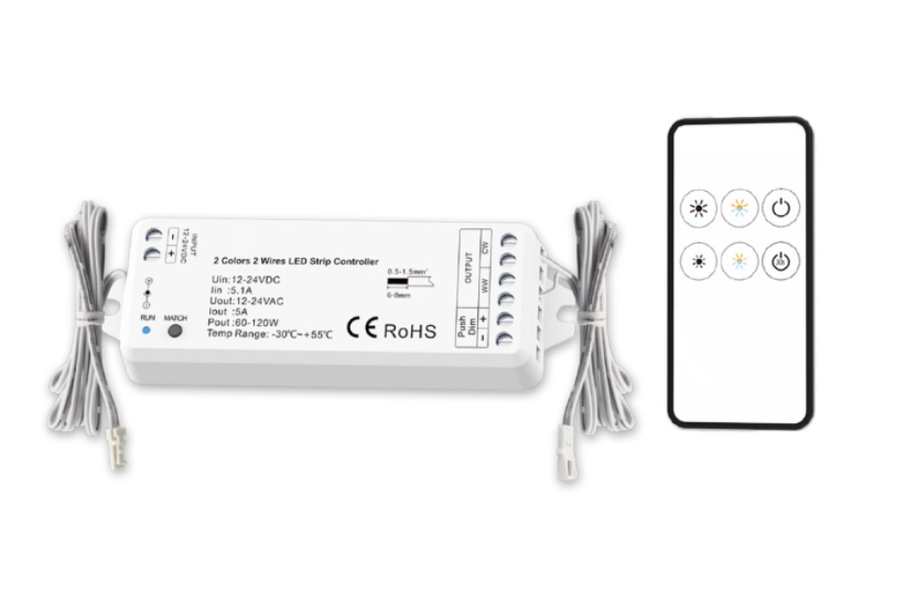 LED weißdynamischer Push/Funk PWM-Dimmer