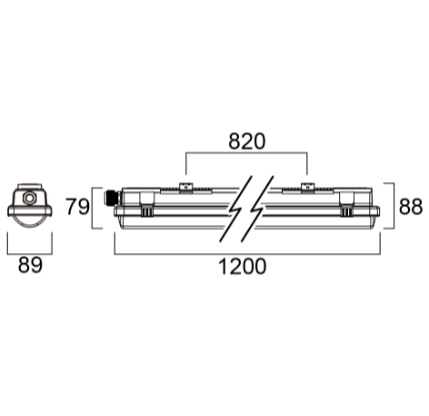 Nassleuchte RESISTO 1200 IP66 2800LM 840