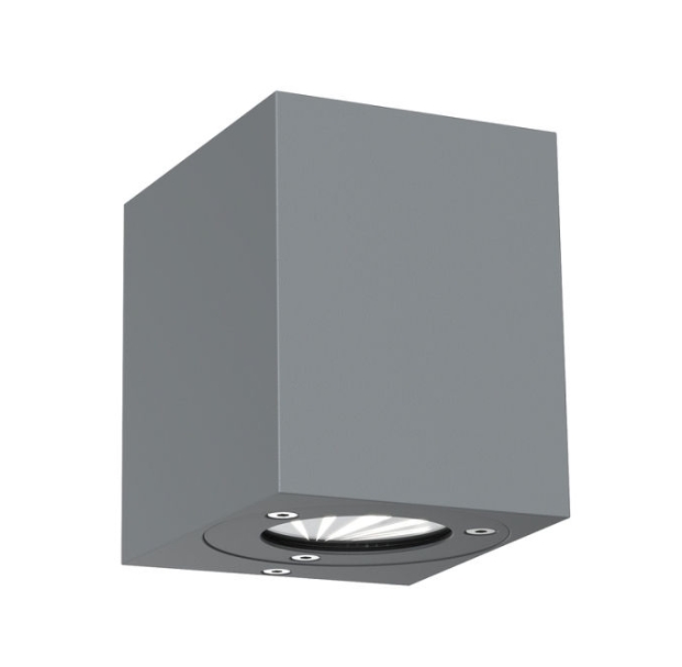LED Wandleuchte KUBIK, 2x5W COB LED, 3000K, 700lm, IP44