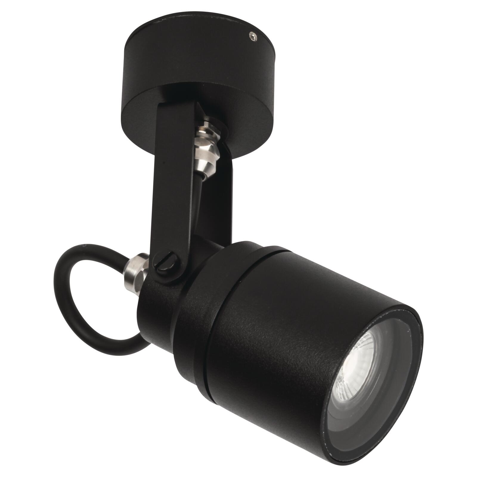Gartenstrahler IP54 mit Rossette GU10 230V schwarz