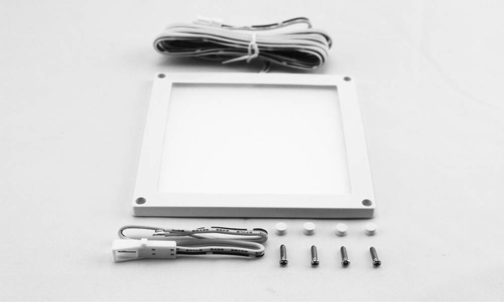 SLIM PANEL LED 100x100mm 3000°K, 100°, weiss