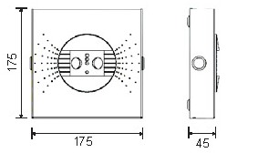AP-Notfluchtwegleuchte LED 2X3W inkl. Batterie 1h