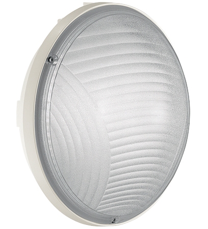 Aufbauleuchte KS weiss 1x60W E27 IP54