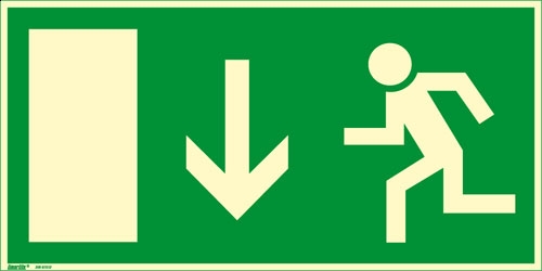 Hinweisschild MEGA Alu Türe / Ausgang