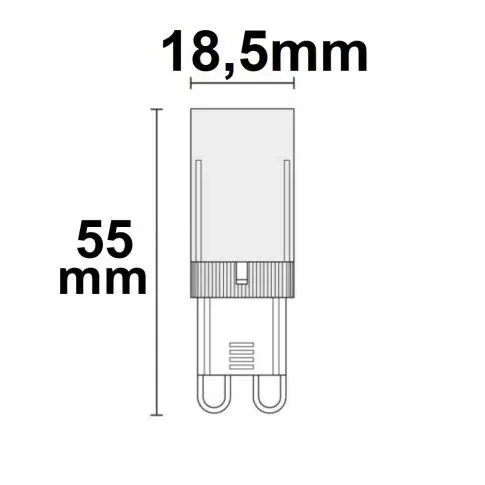 G9 LED 32SMD, 5W, 3000K warmweiß , dimmbar Phasenan-/Abschnitt