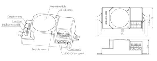HF-Sensor max. 1200W