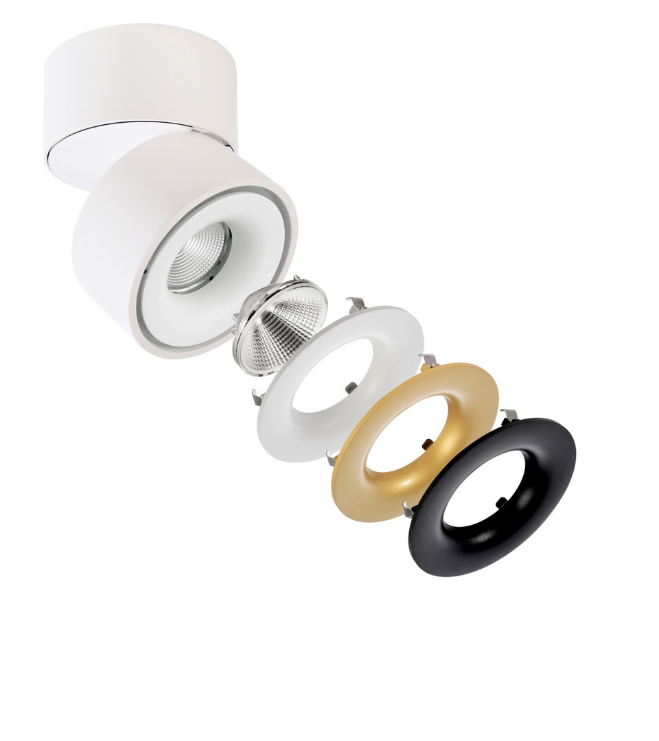 Aufbauleuchte LED UNI 2 Max 32W 36° 3000K 2830 lm Gehäuse weiss
