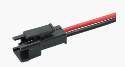 250mm Kabel AWG20 rot/schwarz mit Buchse montiert