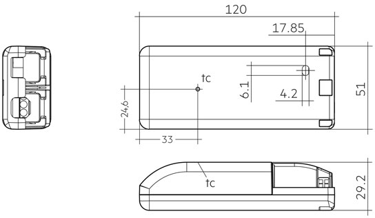 LED MULTI DIM Konverter 20/100-1050/44 o4a NF SR EXC3